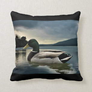Coussin Canard De Mallard Sur Le Lac