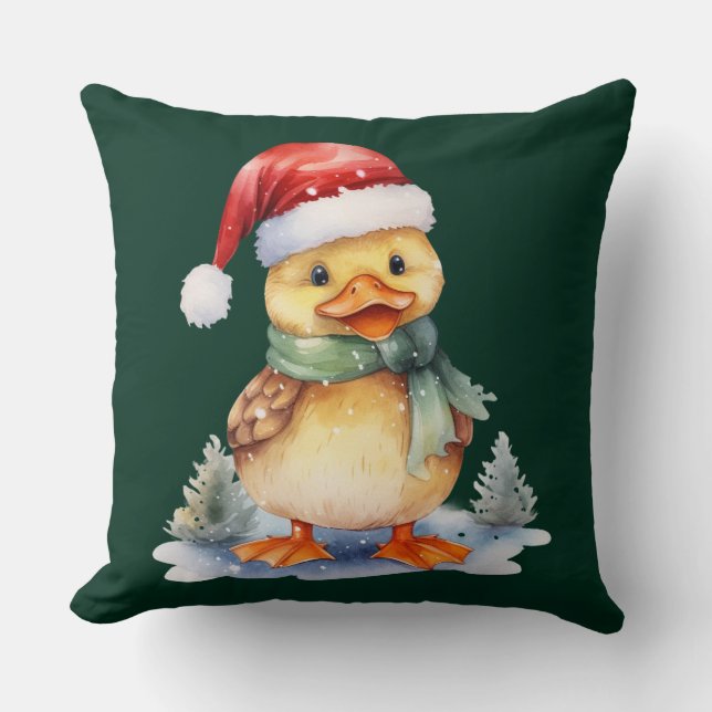 Coussin Canard de Noël (Recto)