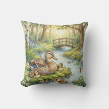 Canard mignon et bébés Animaux de rivière et de la