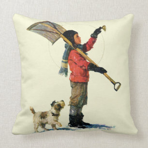 Coussin Canard souchet de neige