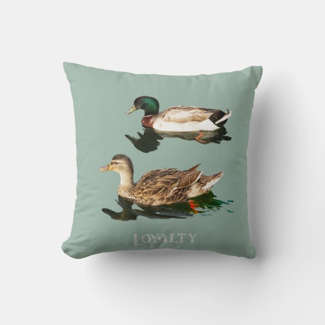 Coussin Canards colverts (Recto)