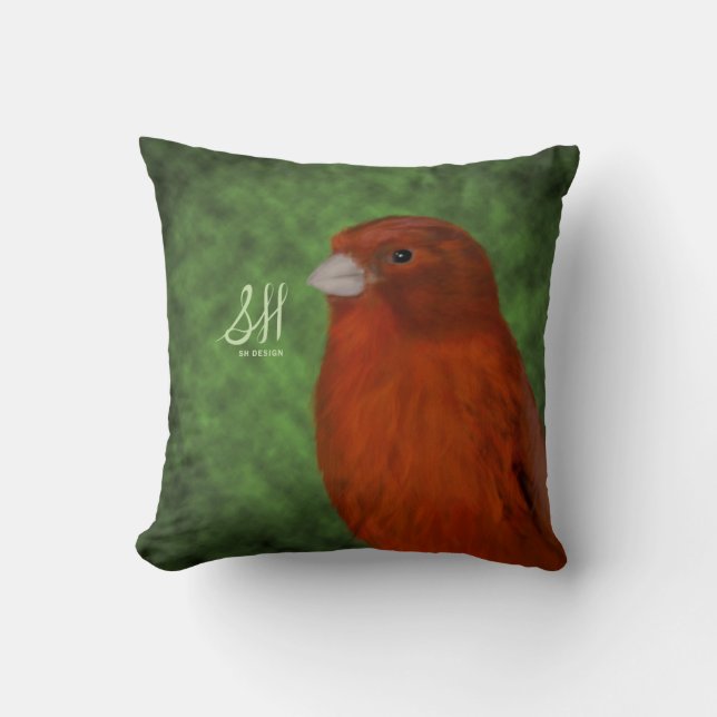 Coussin Canari rouge (Recto)
