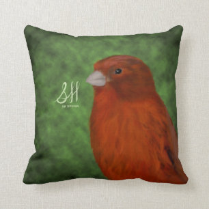 Coussin Canari rouge