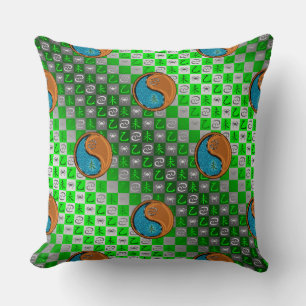 Coussin Cancer & Chèvre en Bois