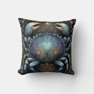 Coussin Cancer Crabe Zodiaque Astrologie Céleste Anniversa