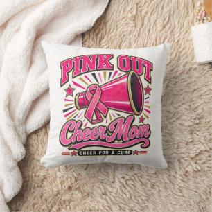 Coussin Cancer du sein Rose Out Encourage Maman Encourage