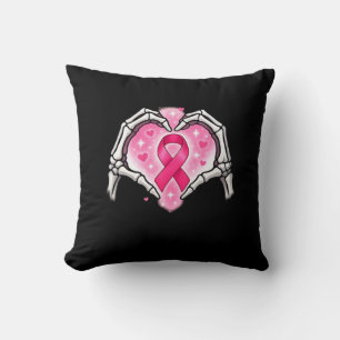 Coussin Cancer du sein Squelette Coeur de la main Signal r