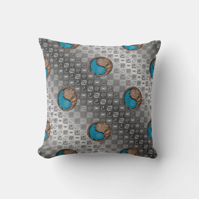 Coussin Cancer & Lapin de Terre (Recto)