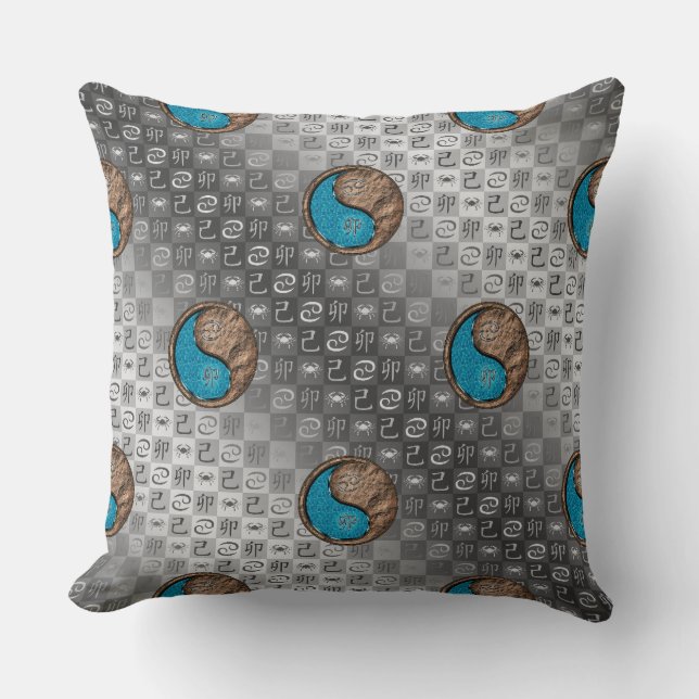 Coussin Cancer & Lapin de Terre (Recto)