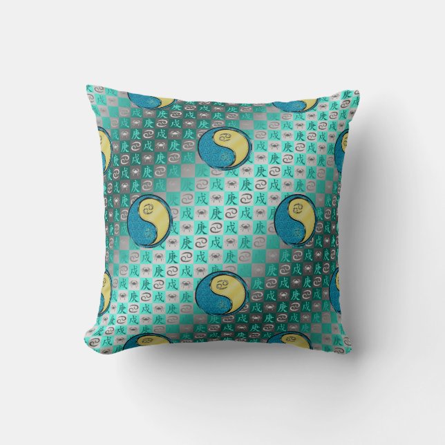 Coussin Cancer & Metal Dog Throw Pillow (Recto)