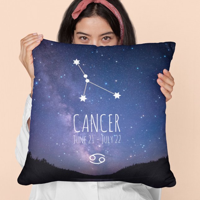 Coussin Cancer | Personalized Zodiac Constellation (Créateur téléchargé)