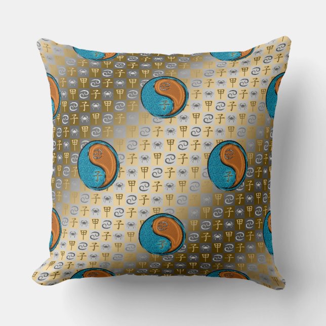 Coussin Cancer & Rat de Bois (Recto)