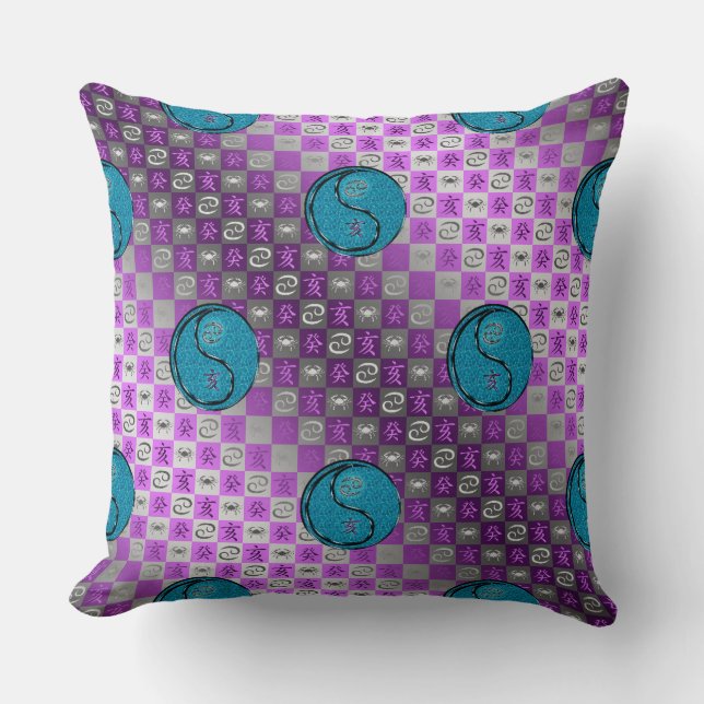 Coussin Cancer & Sanglier d'eau (Recto)