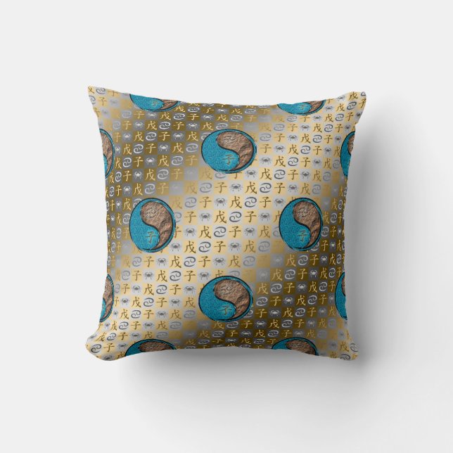 Coussin Cancer & Terre Rat (Recto)