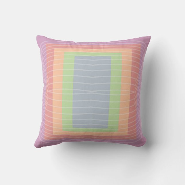 Coussin Candy Cake Pastel Bloc de couleur (Verso)