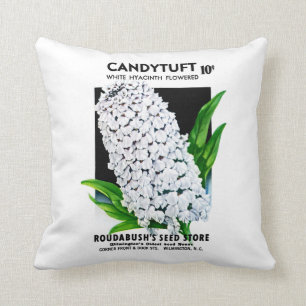 Coussin Candy Tuft Flowers Étiquette de paquets de semence