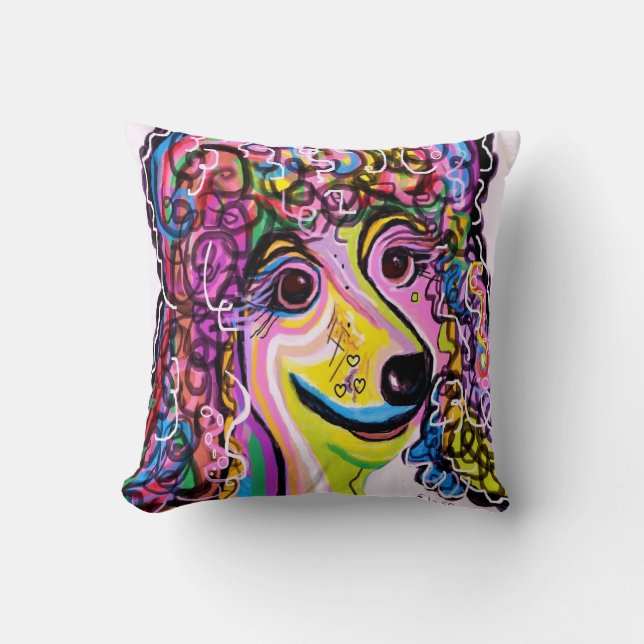 Coussin Caniche parfait d'image (Recto)