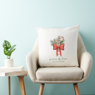 Coussin Canne à sucre vintage simple Arc Paix Amour religi
