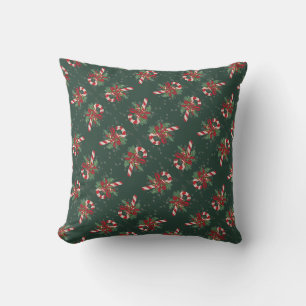 Coussin Canne en sucre en forme de bâton de style vintage