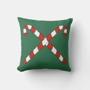 Coussin Cannes de bonbon croisées