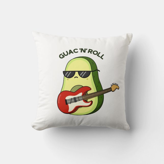 Coussin Canon Avocado Drôle Guac Et Roll (Recto)