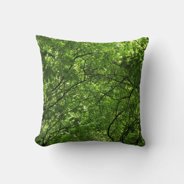 Coussin Canopée des bois (Recto)