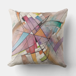 Coussin CANTATA en TONALITÉ PASTELLEUSE Art Abstrait