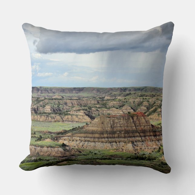 Coussin Canyon peint dans les bad-lands du Dakota du Nord (Recto)
