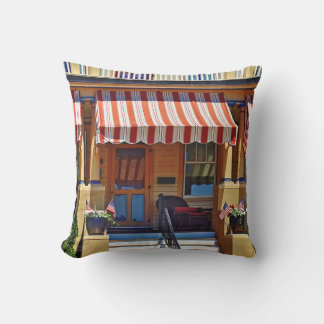 Coussin Cape May NJ - Porche avec chaise en osier
