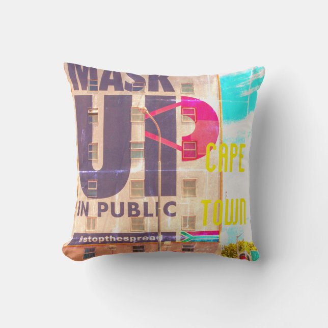 Coussin Cape Town Cityscape Architecture Afrique du Sud (Recto)