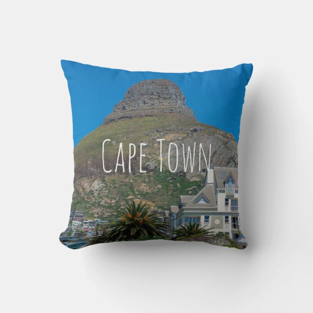 Coussin Cape Town Lion's Head Cityscape Architecture (Recto)