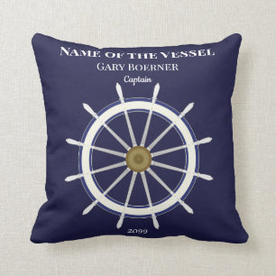 Coussin Capitaine de vaisseau et pilote de Carré de l'ann