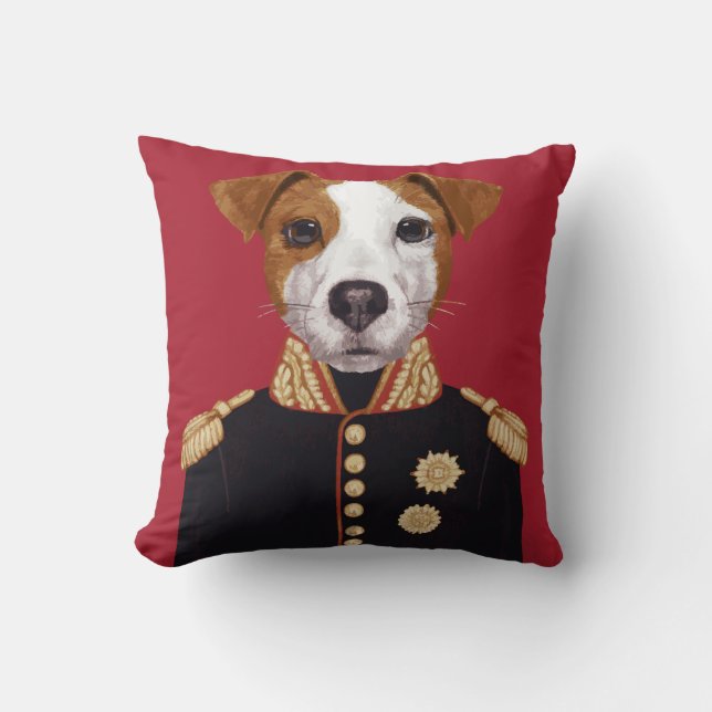 Coussin Capitaine Jack Russell (Recto)