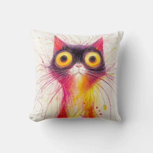 Coussin Caprice aux yeux écarquillés