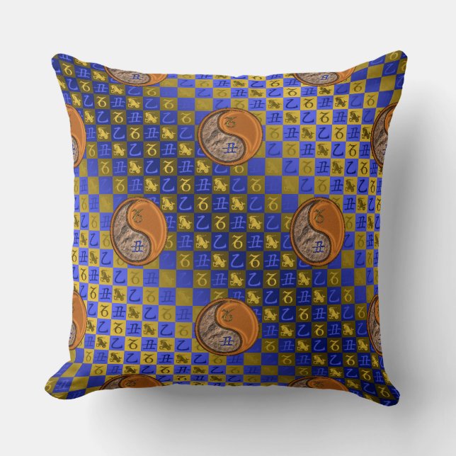 Coussin Capricorn & Wood Ox (Recto)