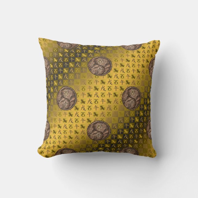 Coussin Capricorne & Cheval de Terre (Recto)