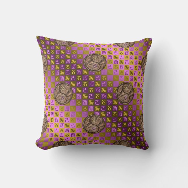 Coussin Capricorne & Coq de Terre (Recto)