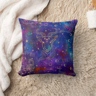 Coussin Capricorne Galaxy Jeu d'oreiller