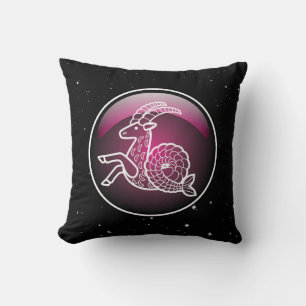 Coussin Capricorne Zodiaque Violet