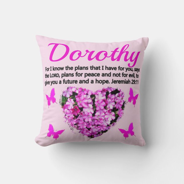 COUSSIN CAR JE CONNAIS LES PLANS JEREMIAH 29:11 PERSONNALI (Recto)