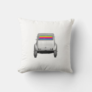 Coussin Car + rainbow