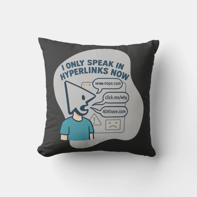 Coussin Caractère de dessin animé amusant avec la tête du  (Recto)