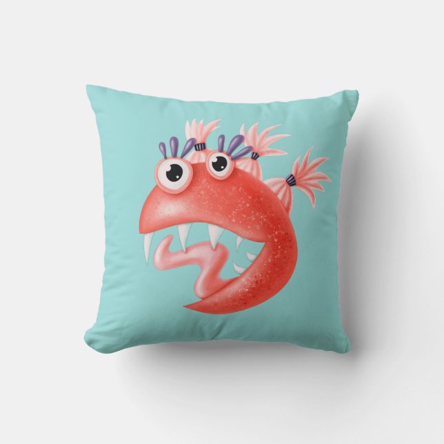 Coussin Caractère fou drôle bizarre (Recto)