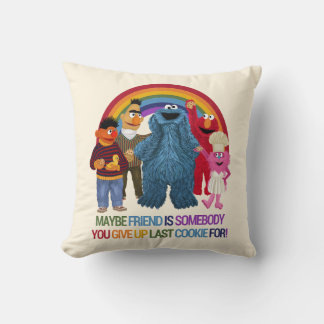 Coussin Caractères de rue Sésame | Citation d'amis