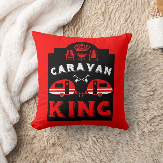 Coussin Caravan King Cadeaux Pour Campeurs (Couverture)