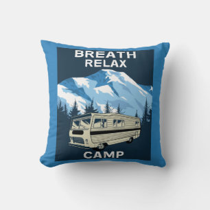 Coussin Caravane Camper Fourgon de voyage Tasse Rétr