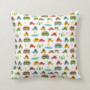 Coussin Caravane d'aventure de camping
