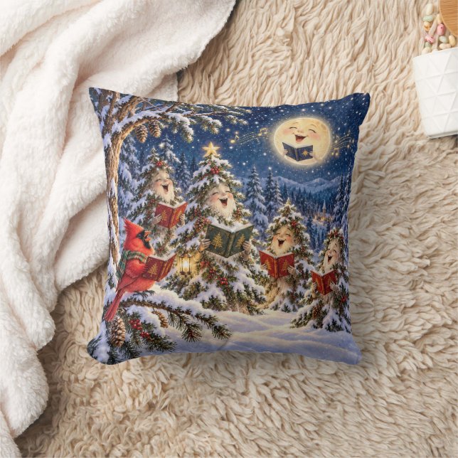 Coussin Cardinal de Noël et Chœur de l'Arbre d'Hiver (Couverture)