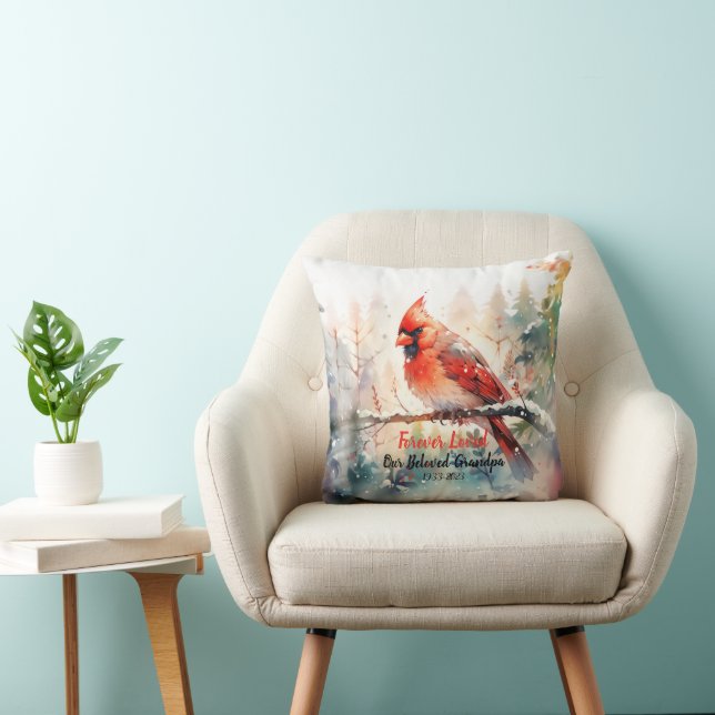 Coussin Cardinal Memorial Keepsaké (Chaise)