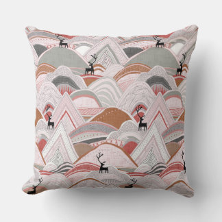 Coussin caribou sienne